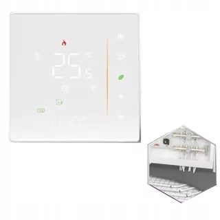 ZIGBEE【GA】Vodné podlahové kúrenie (5 A), digitálny programovateľný izbový termostat